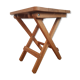 Folding stool made of solid wood