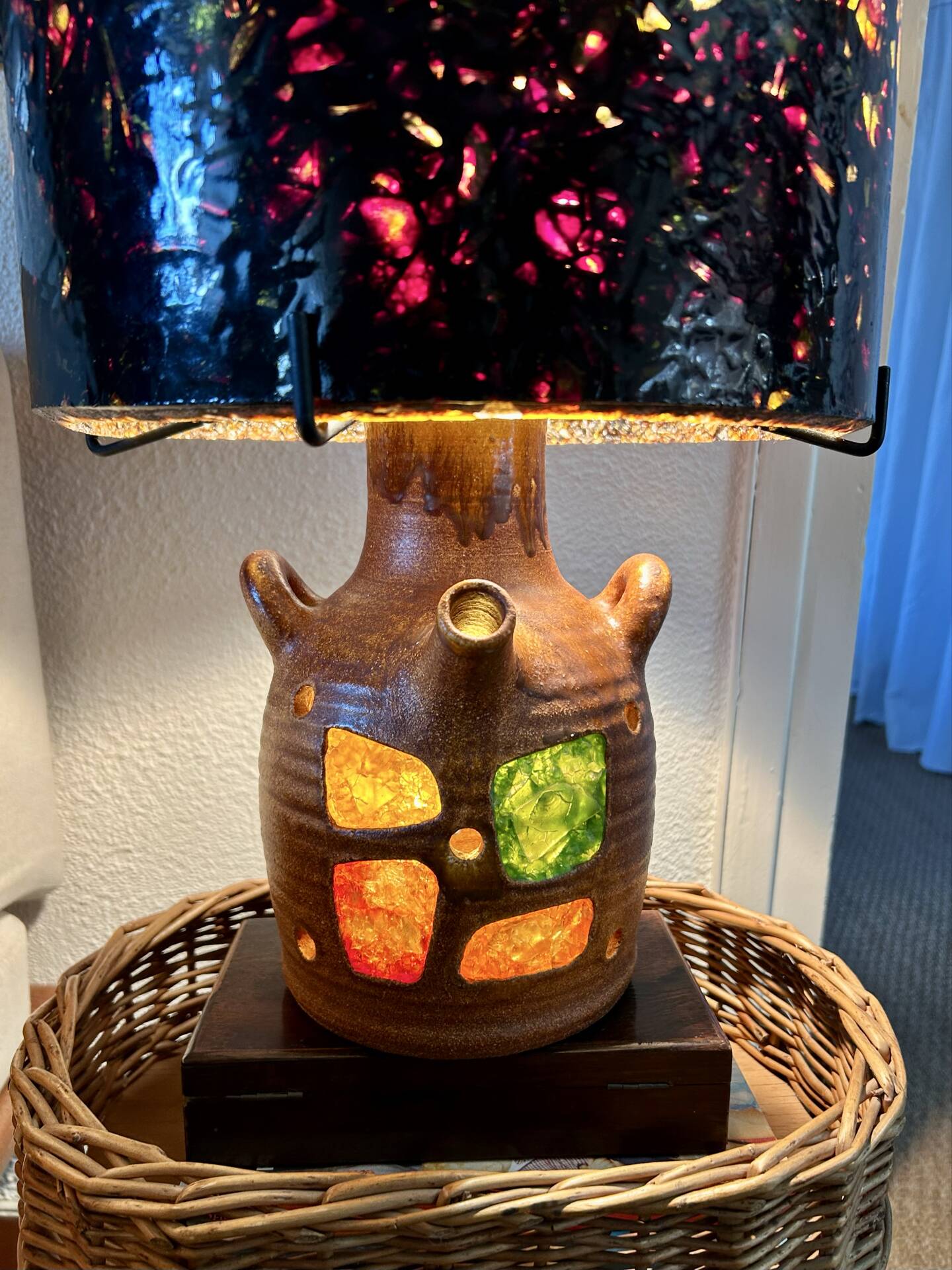 Lampe Accolay en résine et céramique