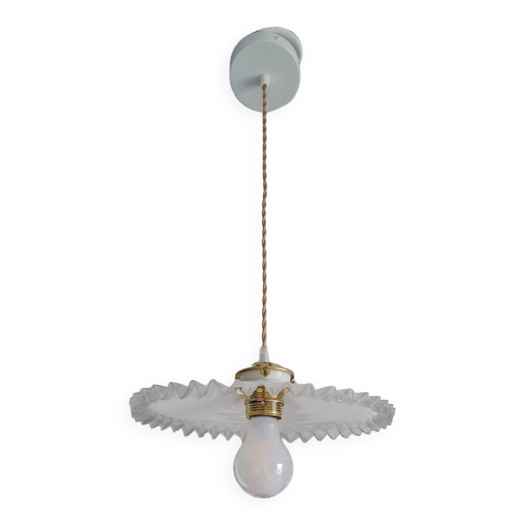 Vintage opaline chandelier