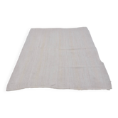 White Anatolian Handwoven Hemp Rug sku 3653