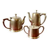 Antique Art Deco silver-plated tea and coffee set