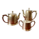 Antique Art Deco silver-plated tea and coffee set
