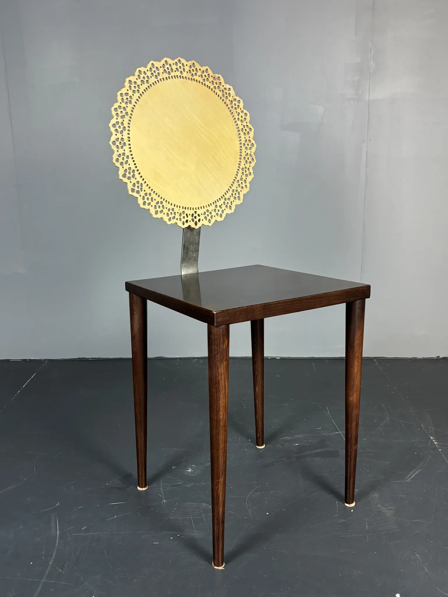 Sculptural Italian Tatlim side chair or dining chair, Marco Mencacci, 1990s