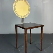Sculptural Italian Tatlim side chair or dining chair, Marco Mencacci, 1990s