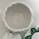 Cauliflower soup tureen in slipware