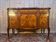 Commode Transition oriental marquetry, 1920s, black marble