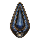 Søholm wall candlestick made of ceramic in blue colors 1960s