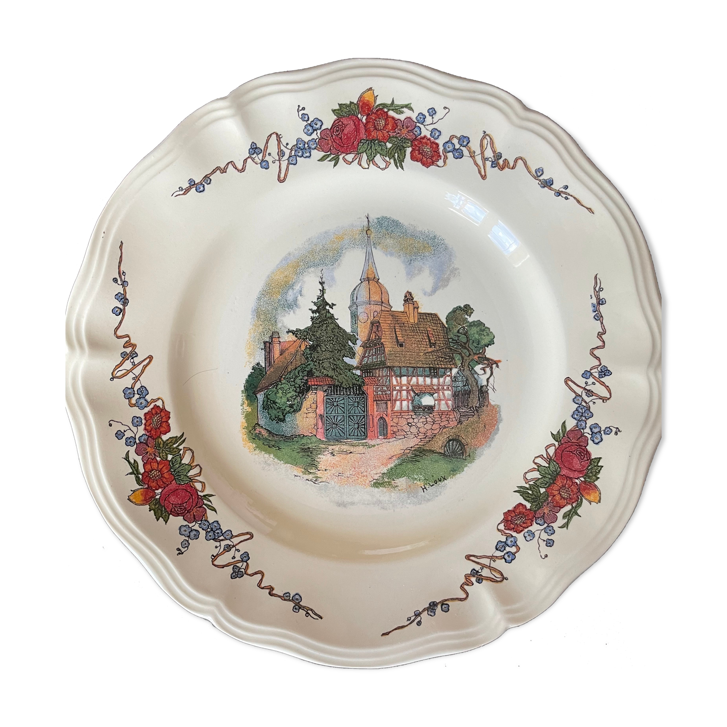 Sarreguemines Plate
