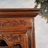 Small Louis XIV style oak bookcase, 19th century
