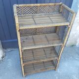 Etagere rotin ancienne