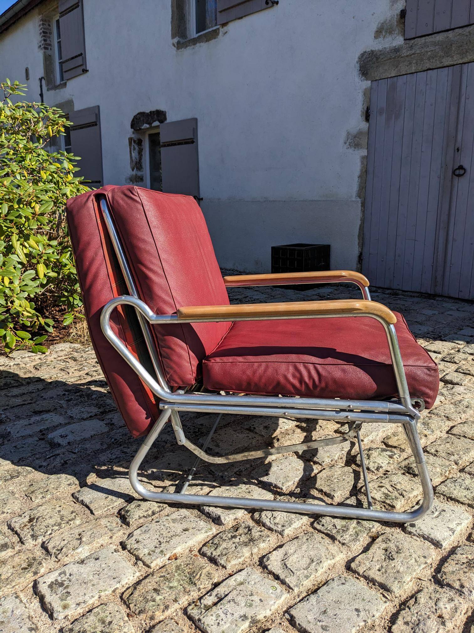Modernist armchair by F. CARUELLE