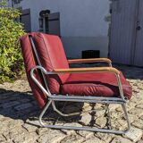 Modernist armchair F. CARUELLE