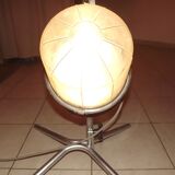 Industrial iron and plastic lamp