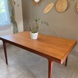 Vintage extendable teak table
