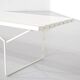 "400" bench in white wood by Harry Bertoia for Knoll International.