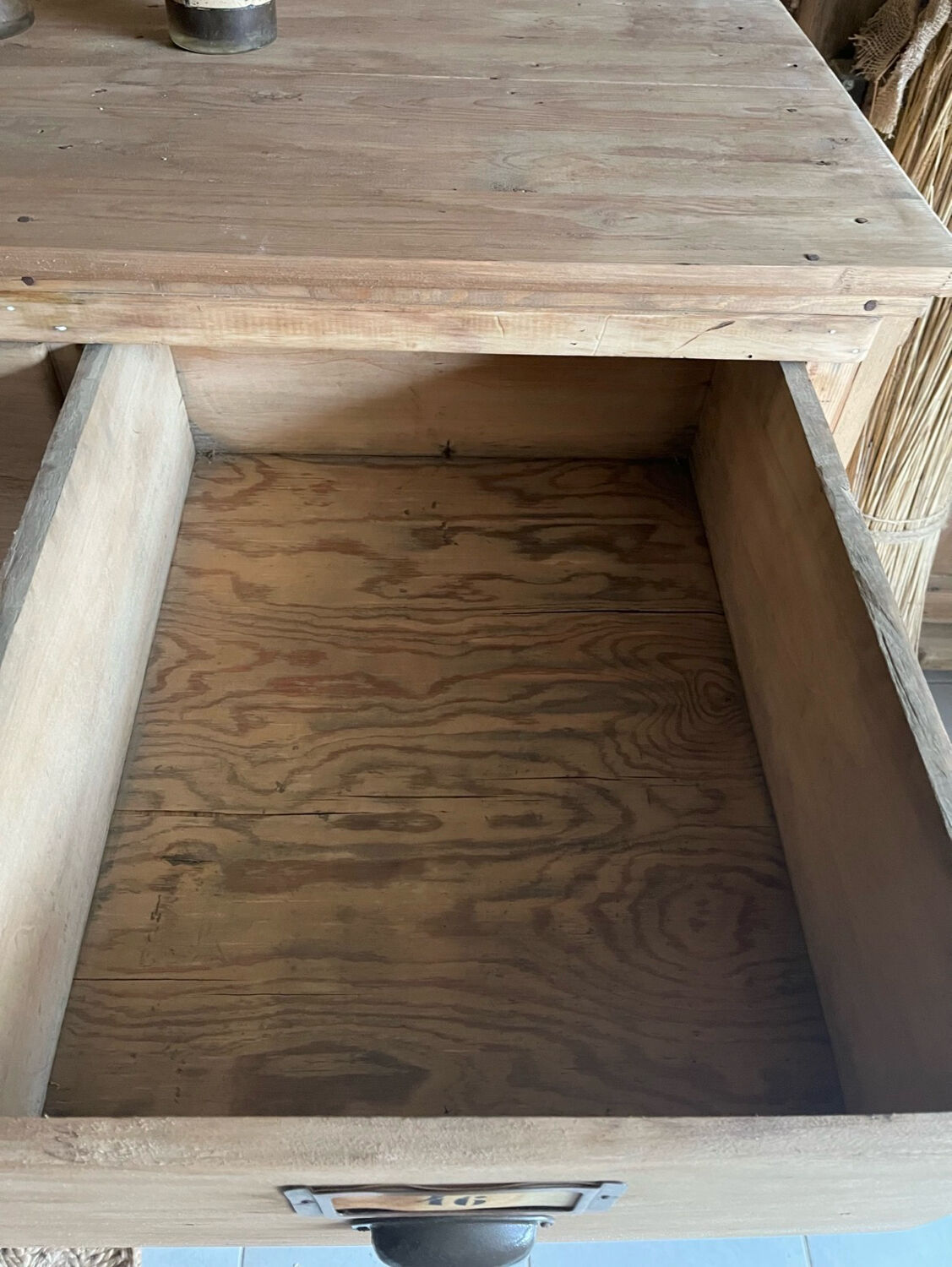 Old workshop drawer unit