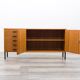 Teak sideboard with grooved drawers, 1960s.