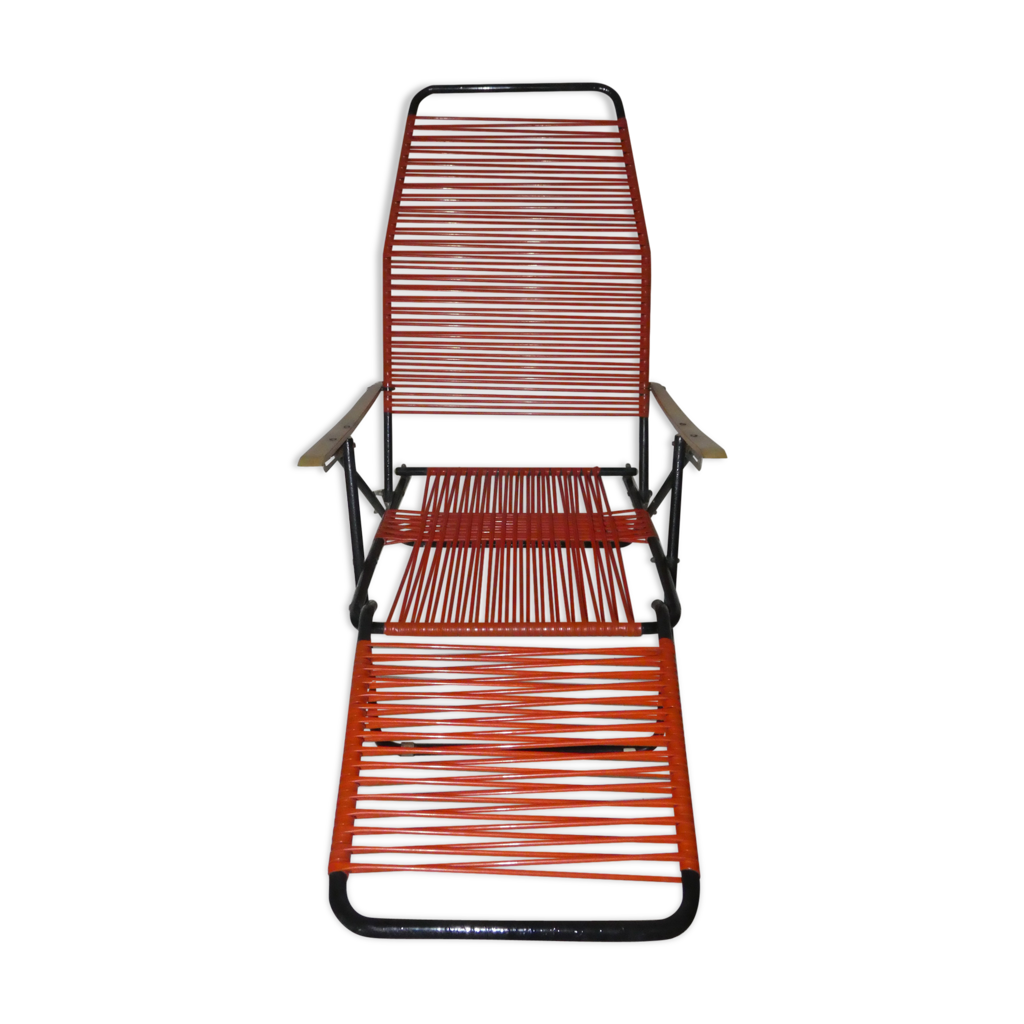 Chaise longue scoubidou 1950 | Selency