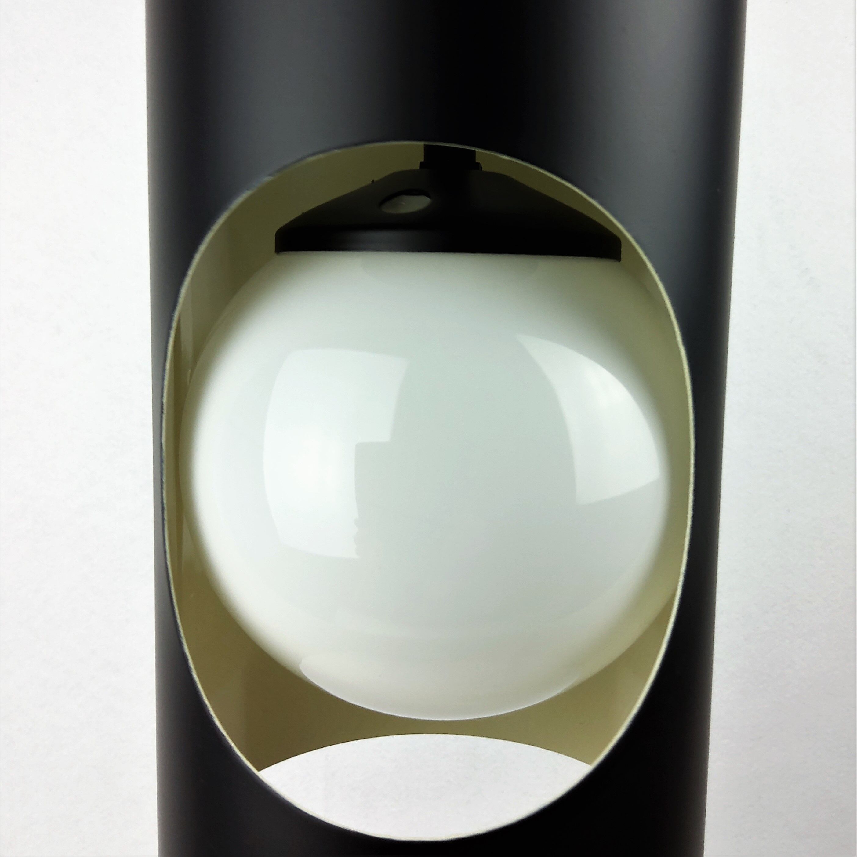 Vintage black metal suspension 1960