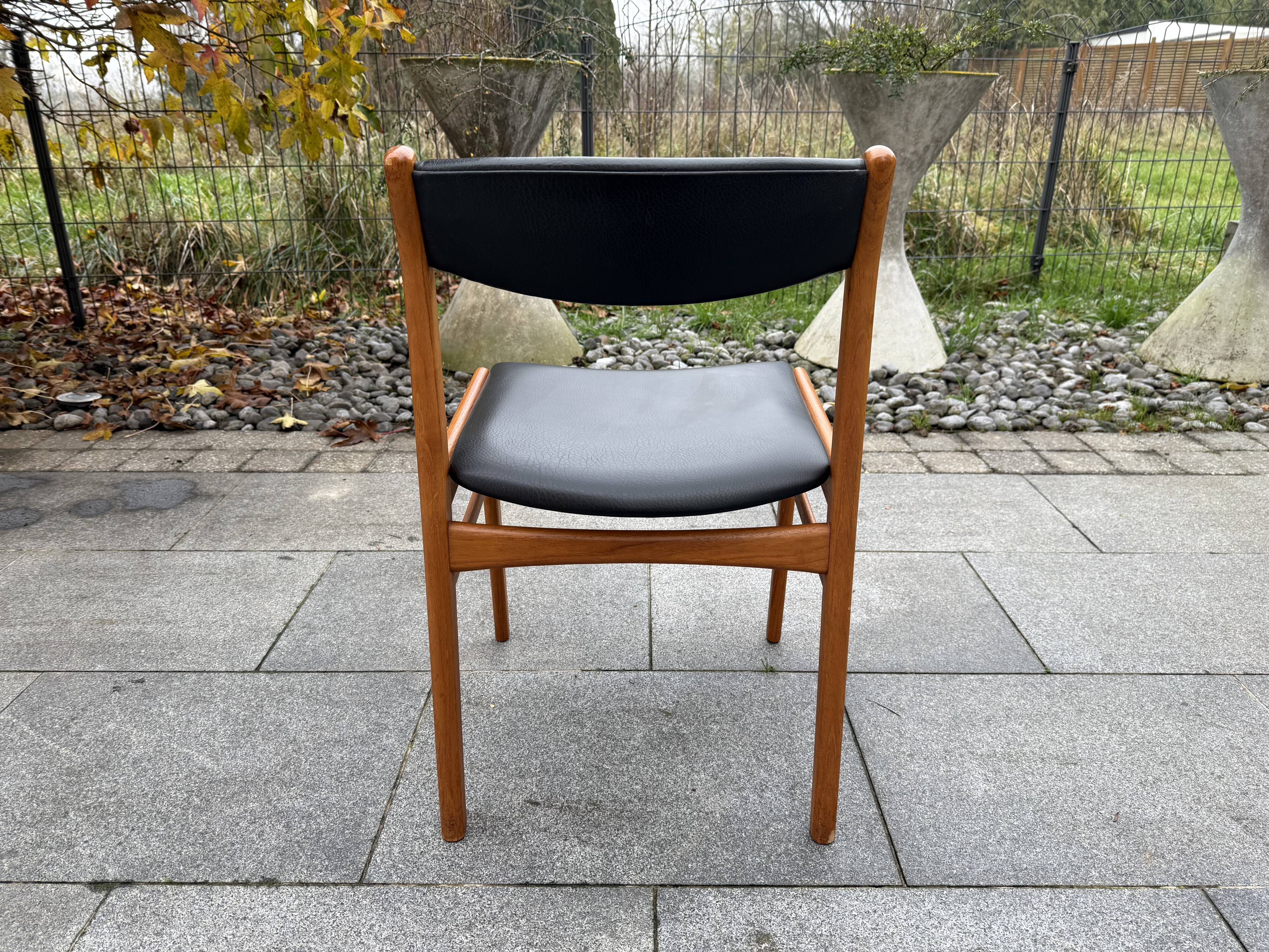 Lot de 4 chaises scandinave Høng stolefabrik années 60