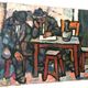 Oil on canvas by Ferruccio Ferri - 1930s - "Sleeping Men" from the Syracus period