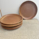 6 flat plates in stoneware