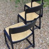 Baumann sled with caning chairs