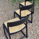 Chaises Baumann traîneau avec cannage