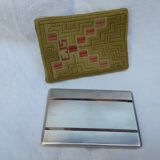 Old cigarette case or card holder in solid silver - English hallmarks - 195 gr