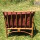 Rattan living room with 2 armchairs, coffee table cushions