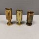 3 beautiful Danish designed candle holders in solid brass.
