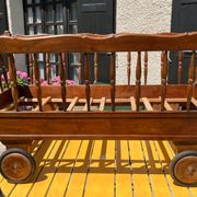 Vintage walnut children's bed