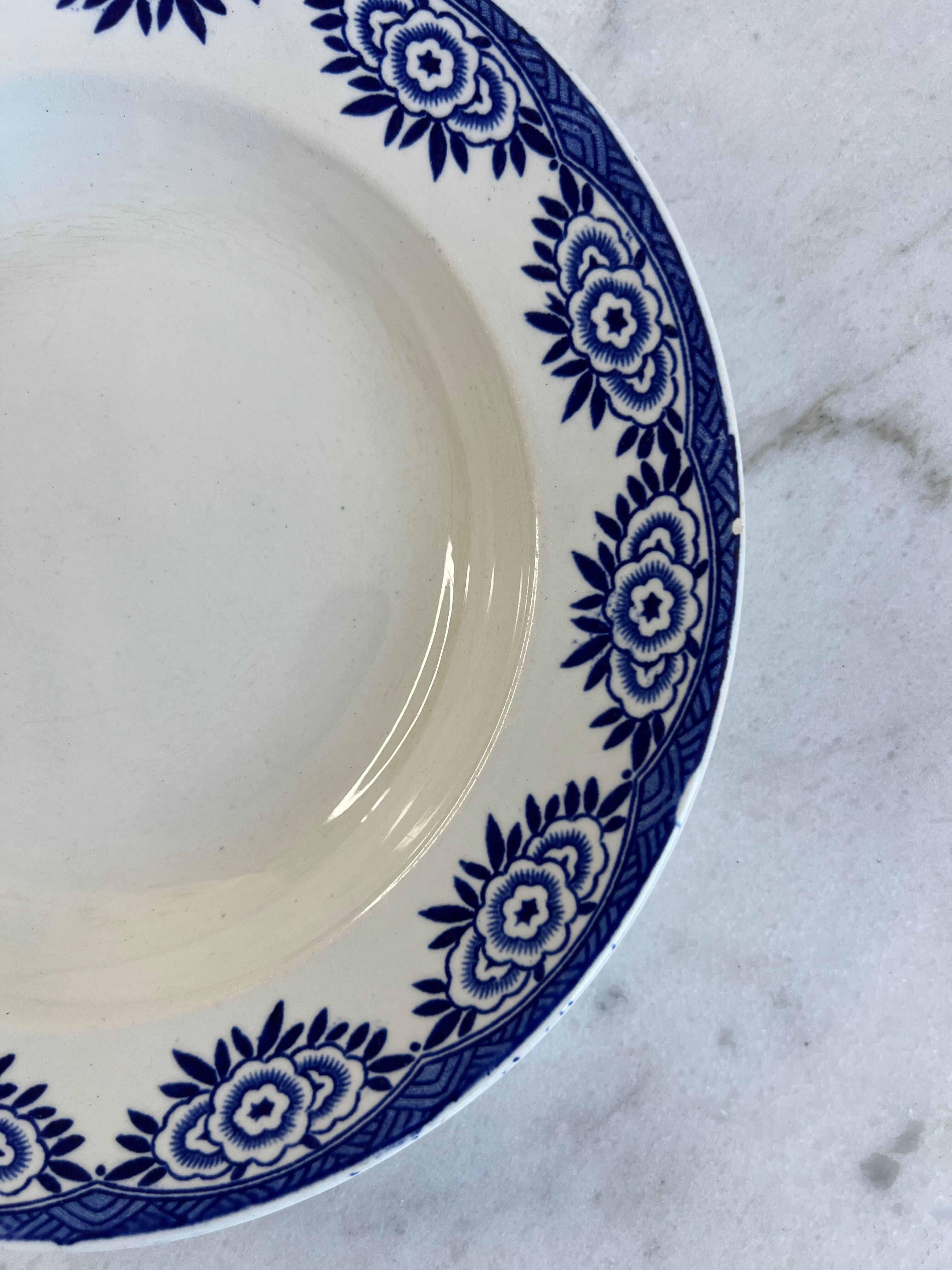 Set of 3 deep plates Sarreguemines Capri