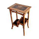 Side table bamboo late XIX style Perret & Vibert