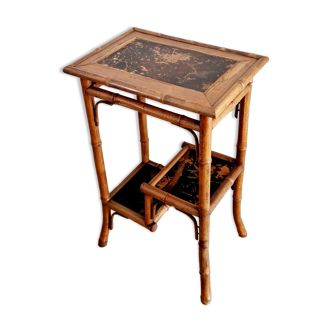 Side table bamboo late XIX style Perret & Vibert