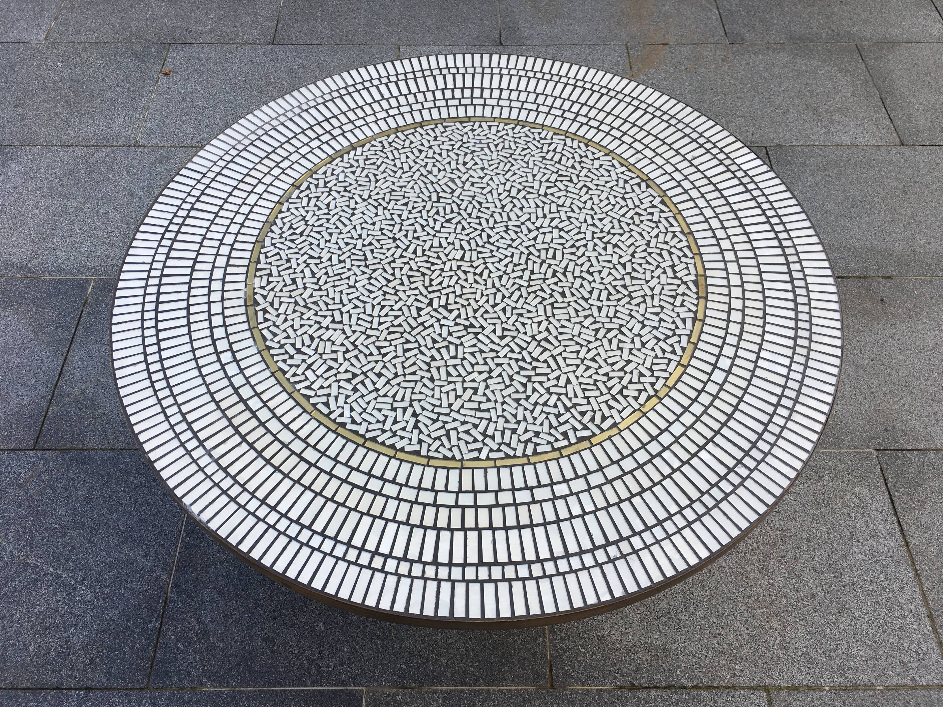 Berthold Muller mosaic coffee table, 1950s
