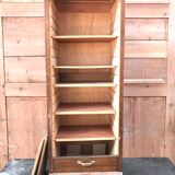 Cabinet with louver or curtain