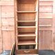 Cabinet with louver or curtain