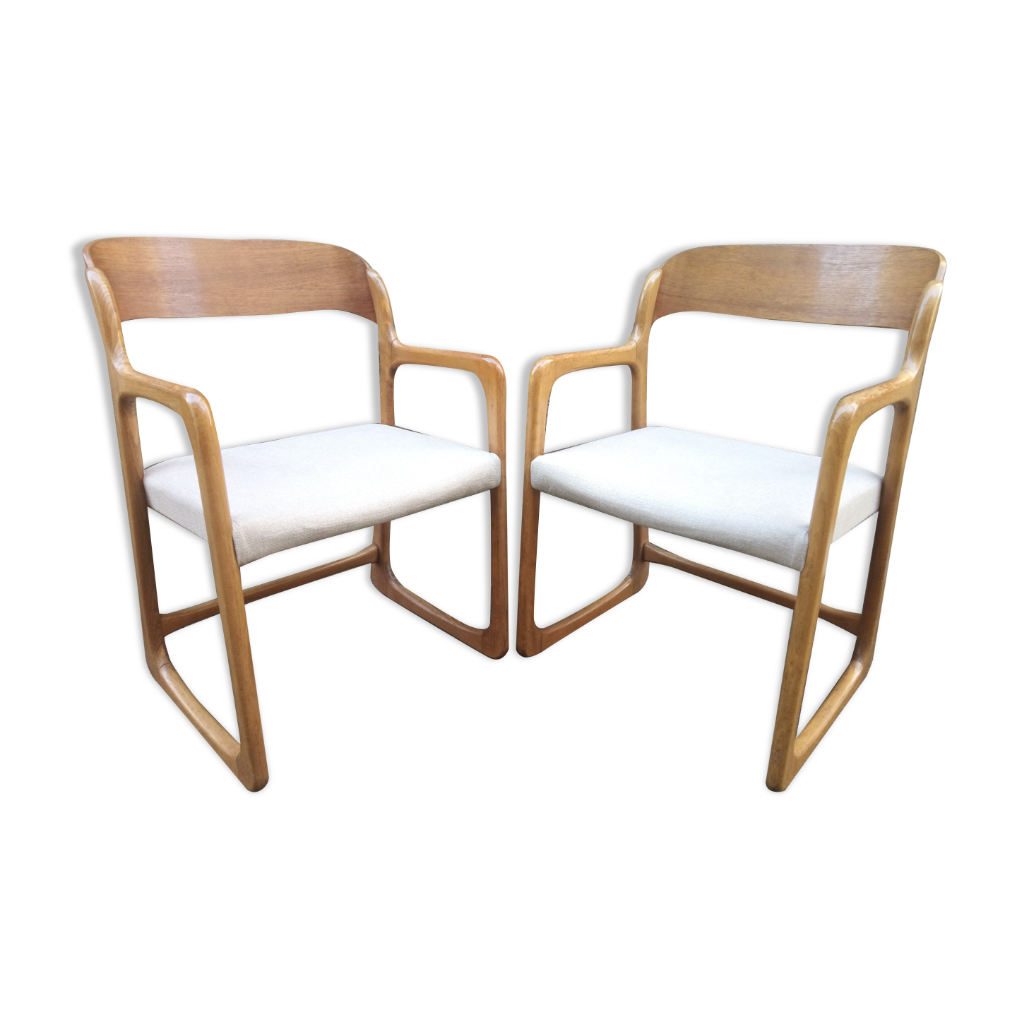 Pair of Baumann armchairs 1960