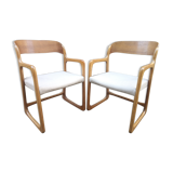 Pair of Baumann armchairs 1960