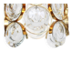 Pair of small golden brass pendants, Sciolari design for Palwa, Germany, 1970s.