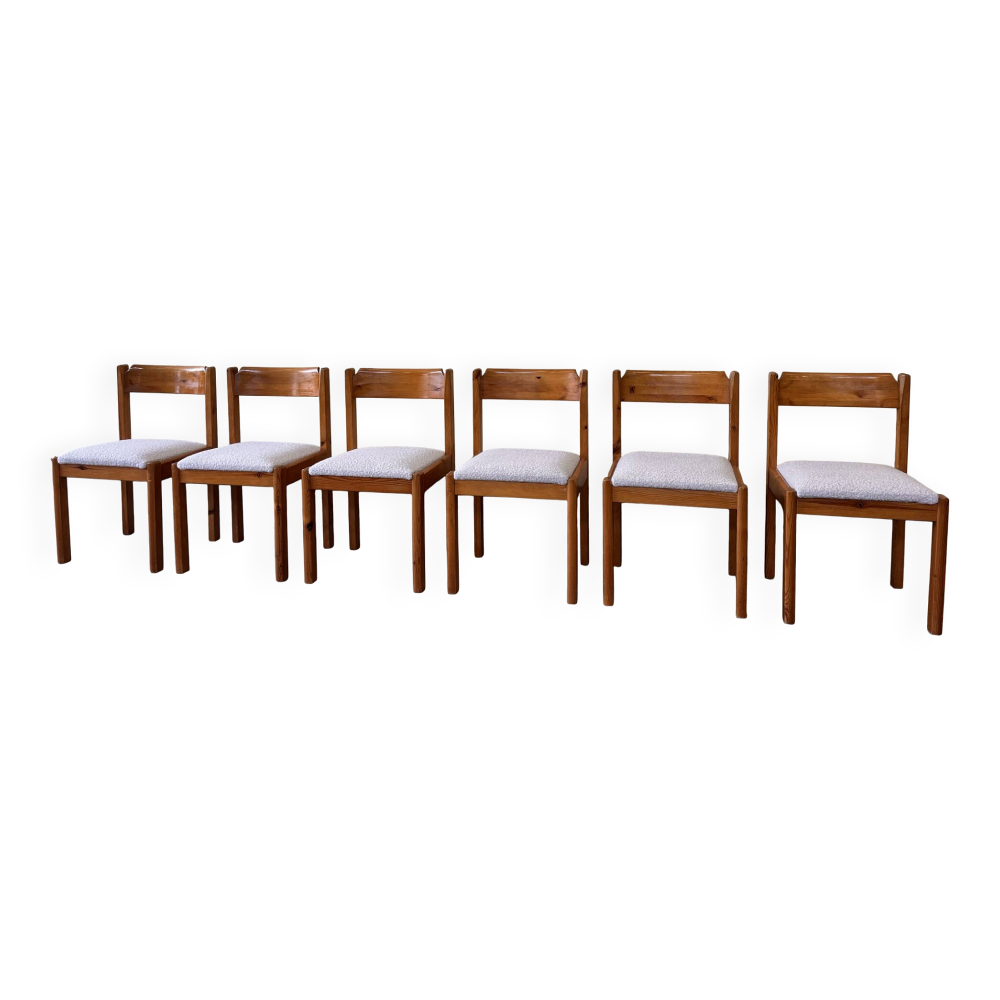 Set of six dining chairs by Furusnickarn AB