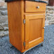 Pair of bedsides, boarding school, wood, metal, formica, vintage, 50s