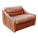 VIntage oxred leather lounge Chair Rolf Benz