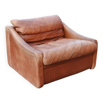 VIntage oxred leather lounge Chair Rolf Benz