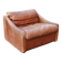 VIntage oxred leather lounge Chair Rolf Benz