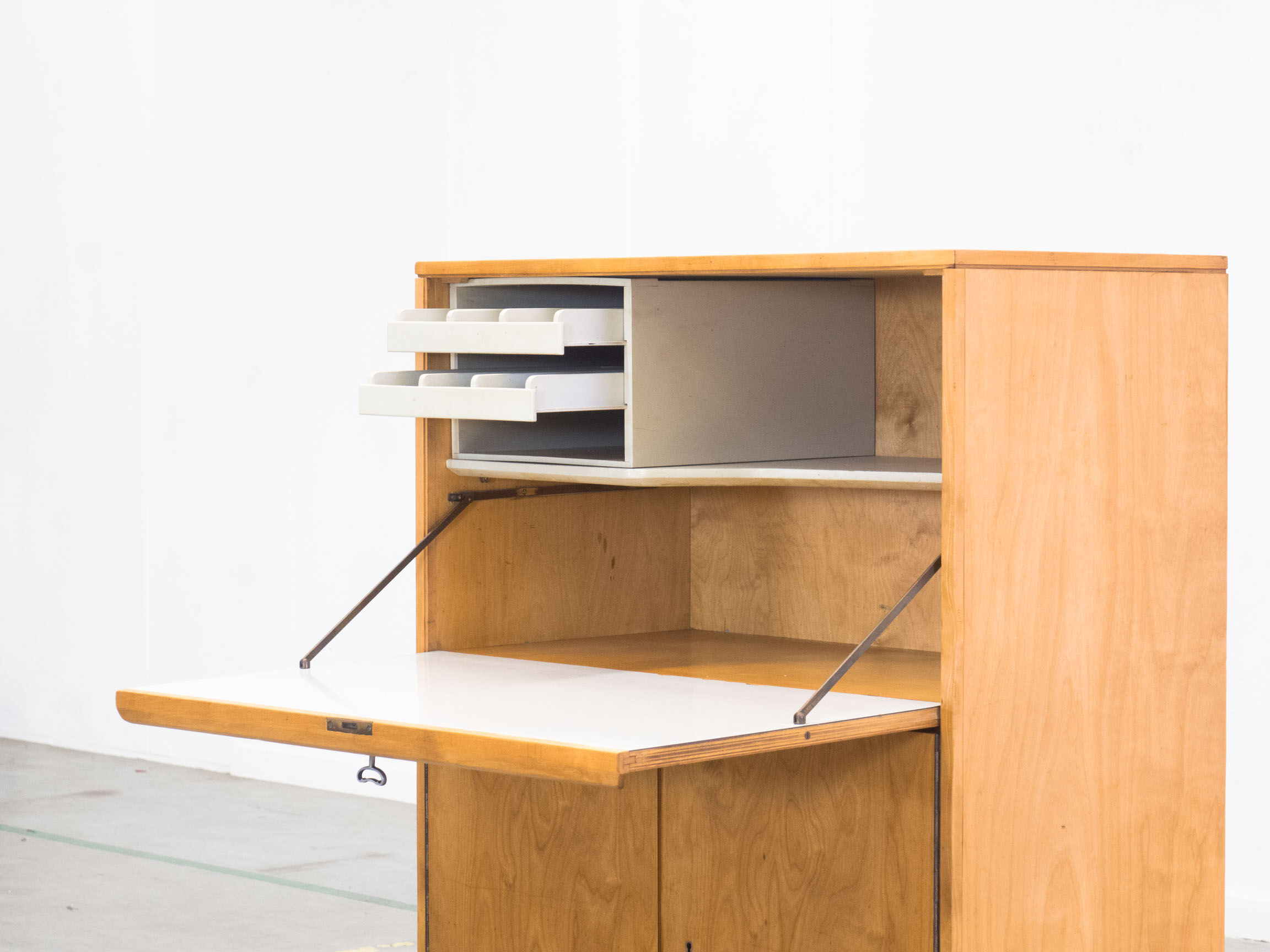 Pastoe ‘CB07’ birch secretary cabinet by Cees Braakman