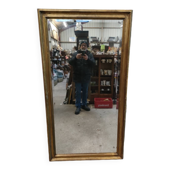 Miroir doré et biseauté