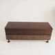 Italian brutalist rosewood chest by Santambrogio & De Berti