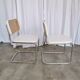 Set of 2 Vintage Cesca Chairs: Marcel Breuer Chrome & Cane, 1970s Mid-Centu